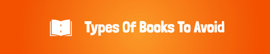 Books to avoid 1024x207 - Best Types Of Used Books To Sell On Amazon: Advice For New Booksellers