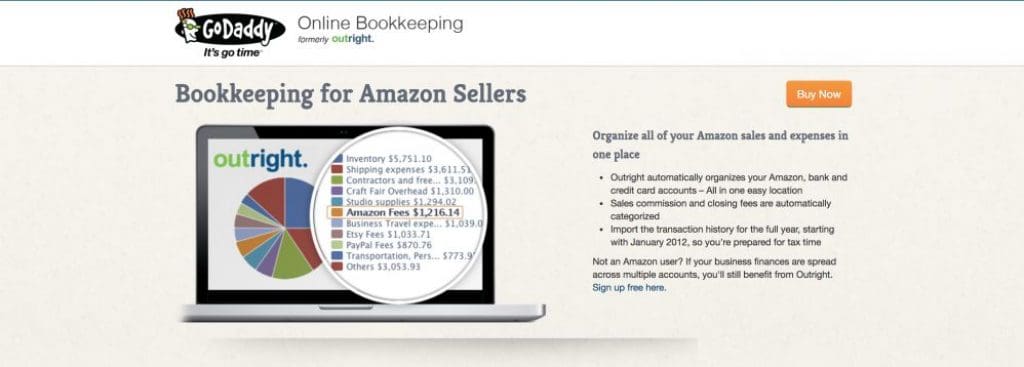 godaddy bookkeeping amazon integration - Godaddy Bookkeeping for Amazon FBA: Simple Bookkeeping for Amazon Sellers