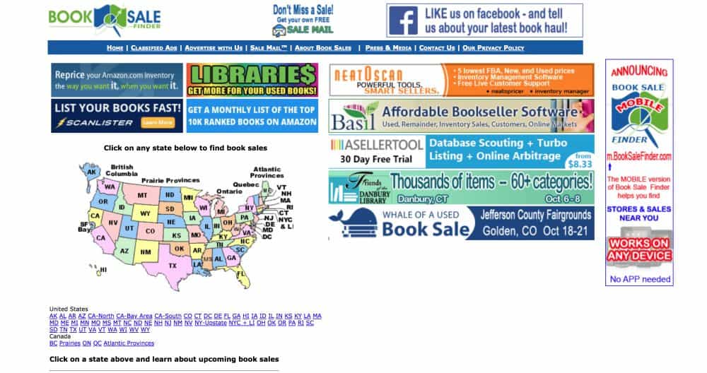 book sales finder