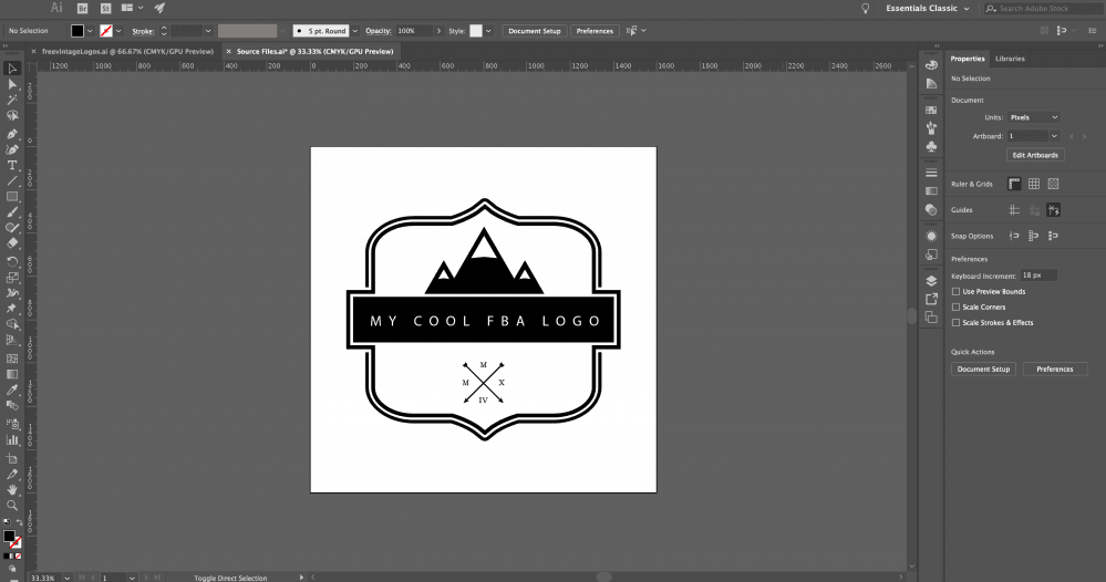 make an fba logo illustrator - How to create an Amazon Seller Logo for your FBA Business